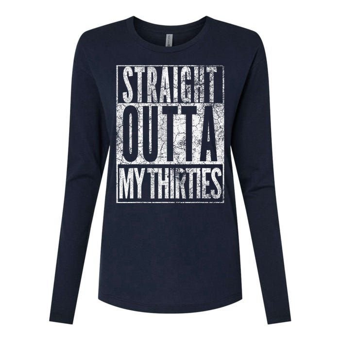 1984 Straight Outta My Thirties 40th Birthday Gift 40 Years Womens Cotton Relaxed Long Sleeve T-Shirt