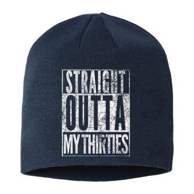 1984 Straight Outta My Thirties 40th Birthday Gift 40 Years Sustainable Beanie