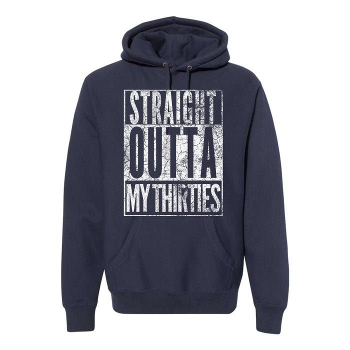 1984 Straight Outta My Thirties 40th Birthday Gift 40 Years Premium Hoodie