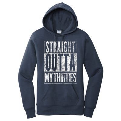 1984 Straight Outta My Thirties 40th Birthday Gift 40 Years Women's Pullover Hoodie