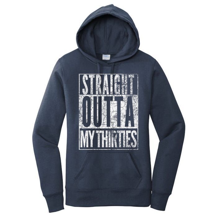 1984 Straight Outta My Thirties 40th Birthday Gift 40 Years Women's Pullover Hoodie