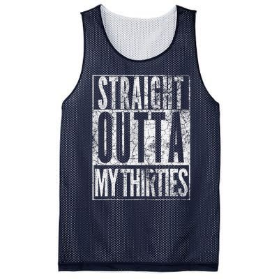 1984 Straight Outta My Thirties 40th Birthday Gift 40 Years Mesh Reversible Basketball Jersey Tank