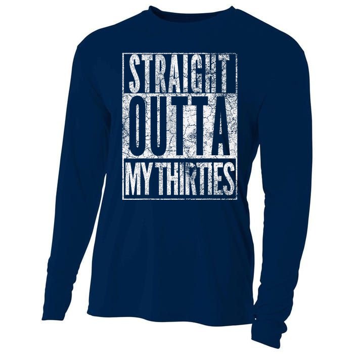 1984 Straight Outta My Thirties 40th Birthday Gift 40 Years Cooling Performance Long Sleeve Crew