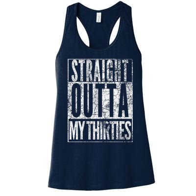 1984 Straight Outta My Thirties 40th Birthday Gift 40 Years Women's Racerback Tank