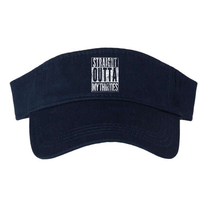 1984 Straight Outta My Thirties 40th Birthday Gift 40 Years Valucap Bio-Washed Visor