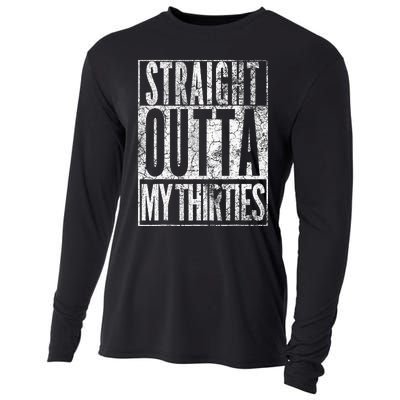 1984 Straight Outta My Thirties 40th Birthday Gift 40 Years Cooling Performance Long Sleeve Crew