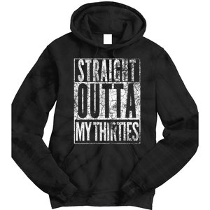 1984 Straight Outta My Thirties 40th Birthday Gift 40 Years Tie Dye Hoodie