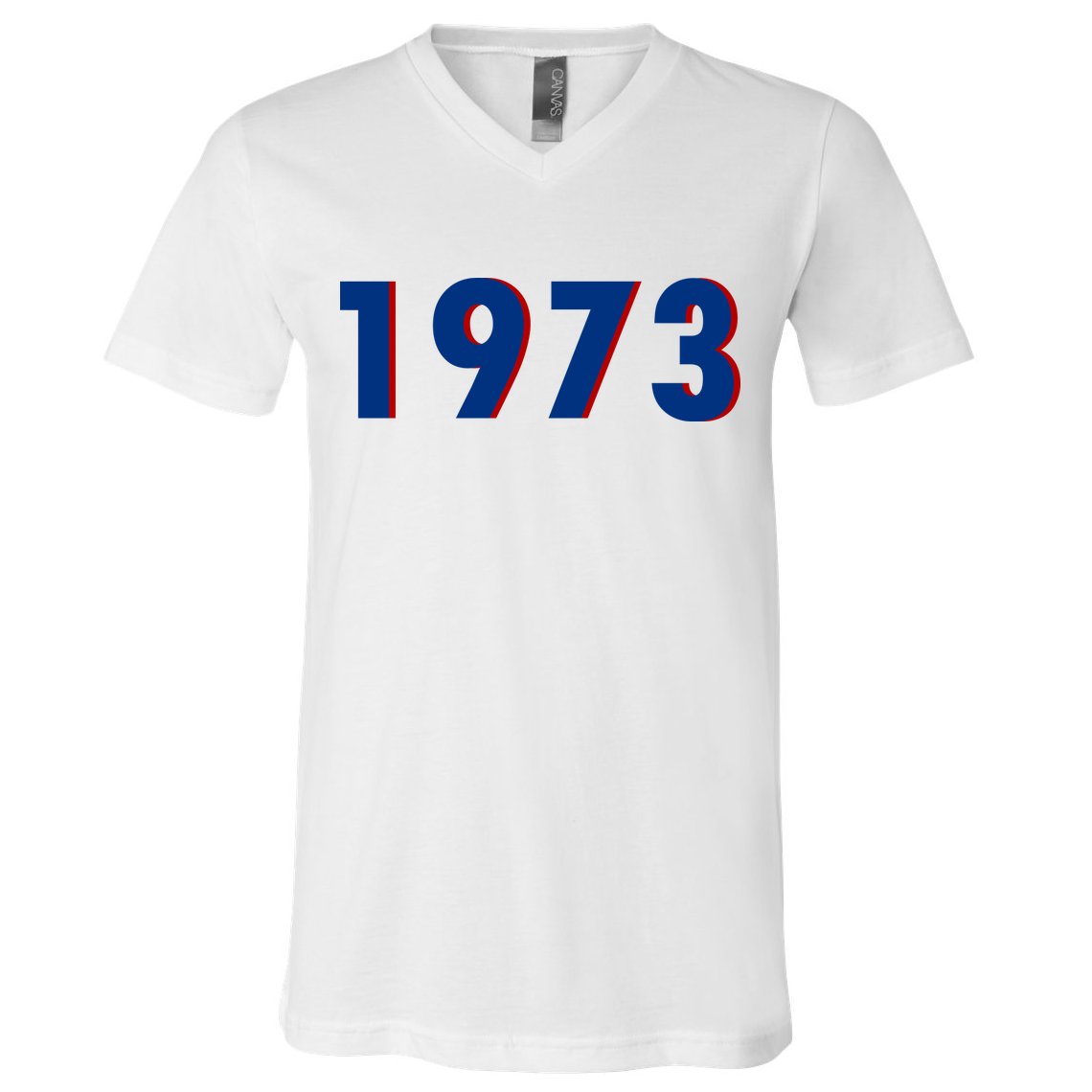 1973 Support Roe V Wade Pro Choice Pro Roe Women's Rights V-Neck T-Shirt