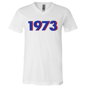 1973 Shirt 1973 Support Roe V Wade, Pro Choice, Protect Roe V Wade, Abortion Rights Are Human Rights V-Neck T-Shirt