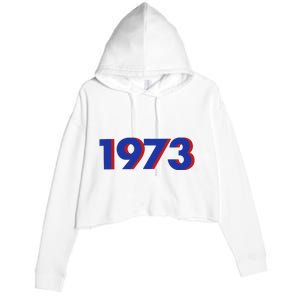 1973 Shirt 1973 Support Roe V Wade, Pro Choice, Protect Roe V Wade, Abortion Rights Are Human Rights Crop Fleece Hoodie