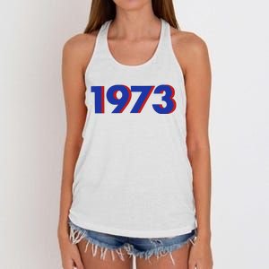 1973 Shirt 1973 Support Roe V Wade, Pro Choice, Protect Roe V Wade, Abortion Rights Are Human Rights Women's Knotted Racerback Tank