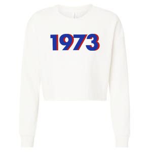 1973 Shirt 1973 Support Roe V Wade, Pro Choice, Protect Roe V Wade, Abortion Rights Are Human Rights Cropped Pullover Crew