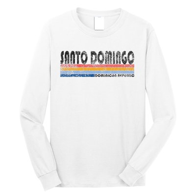 191980s Style Santo Domingo Dominican Republic Long Sleeve Shirt