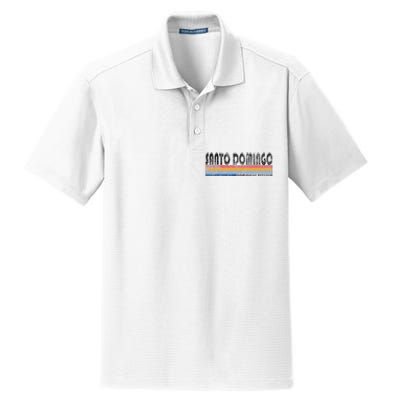 191980s Style Santo Domingo Dominican Republic Dry Zone Grid Polo