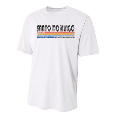 191980s Style Santo Domingo Dominican Republic Performance Sprint T-Shirt