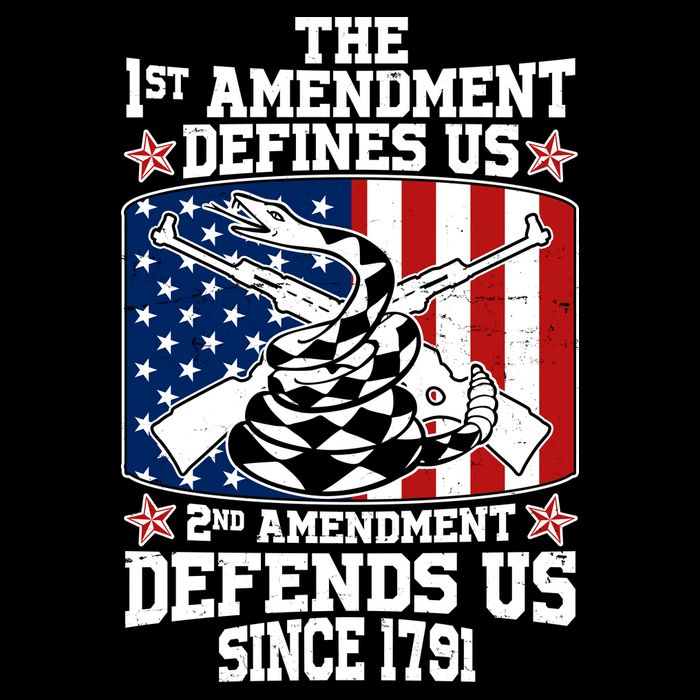 1st Amendment Defines Us 2nd Amendment Defends Us Since 1791 Backpack