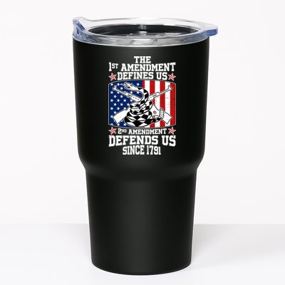 1st Amendment Defines Us 2nd Amendment Defends Us Since 1791 Tumbler