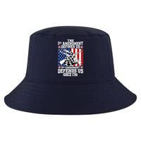 1st Amendment Defines Us 2nd Amendment Defends Us Since 1791 Cool Comfort Performance Bucket Hat