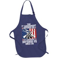 1st Amendment Defines Us 2nd Amendment Defends Us Since 1791 Apron