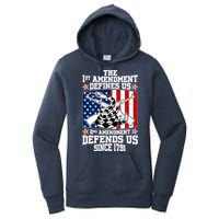 1st Amendment Defines Us 2nd Amendment Defends Us Since 1791 Women's Pullover Hoodie