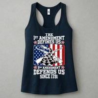 1st Amendment Defines Us 2nd Amendment Defends Us Since 1791 Womens Tank Top