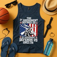 1st Amendment Defines Us 2nd Amendment Defends Us Since 1791 Tank Top