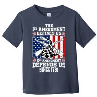 1st Amendment Defines Us 2nd Amendment Defends Us Since 1791 Toddler T-Shirt