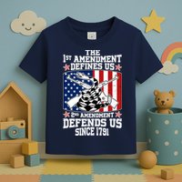 1st Amendment Defines Us 2nd Amendment Defends Us Since 1791 Toddler T-Shirt