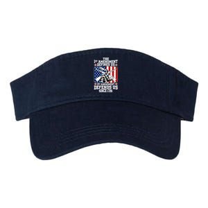 1st Amendment Defines Us 2nd Amendment Defends Us Since 1791 Valucap Bio-Washed Visor