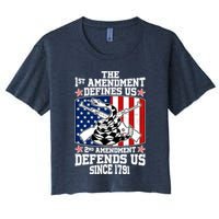 1st Amendment Defines Us 2nd Amendment Defends Us Since 1791 Crop Top