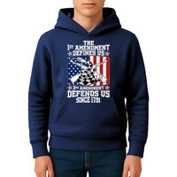 1st Amendment Defines Us 2nd Amendment Defends Us Since 1791 Kids Hoodie