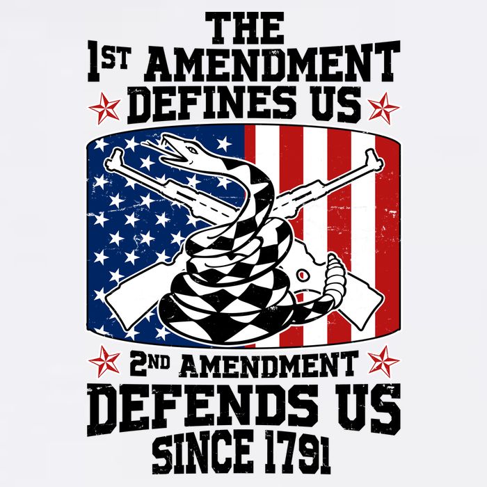 1st Amendment Defines Us 2nd Amendment Defends Us Since 1791 Garment-Dyed Sweatshirt