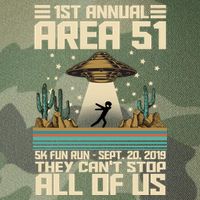 1st Annual Area 51 5k Fun Run Cant Stop Us  Legacy Tie Dye Trucker Hat