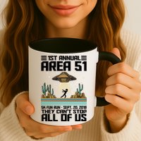 1st Annual Area 51 5k Fun Run Cant Stop Us  Mug