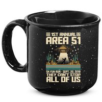 1st Annual Area 51 5k Fun Run Cant Stop Us  15oz Campfire Ceramic Mug
