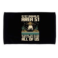 1st Annual Area 51 5k Fun Run Cant Stop Us  Microfiber Hand Towel
