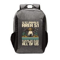 1st Annual Area 51 5k Fun Run Cant Stop Us  Vector Backpack