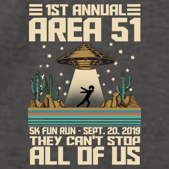1st Annual Area 51 5k Fun Run Cant Stop Us  Vector Backpack