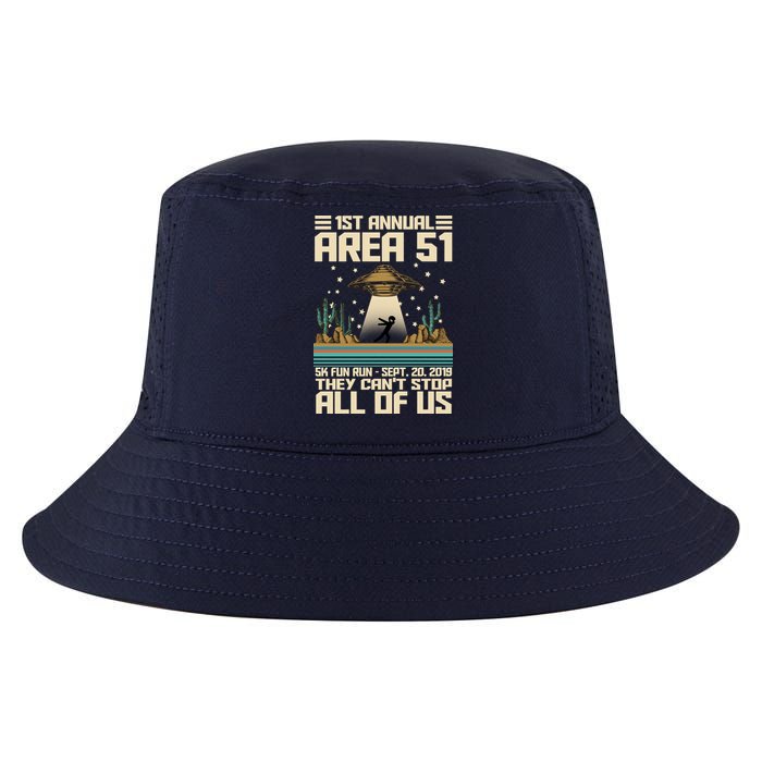 1st Annual Area 51 5k Fun Run Cant Stop Us  Cool Comfort Performance Bucket Hat