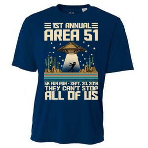 1st Annual Area 51 5k Fun Run Cant Stop Us  Cooling Performance Crew T-Shirt