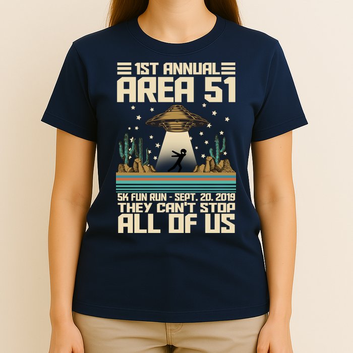 1st Annual Area 51 5k Fun Run Cant Stop Us  T-Shirt