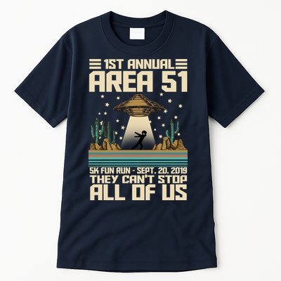 1st Annual Area 51 5k Fun Run Cant Stop Us  Tall T-Shirt