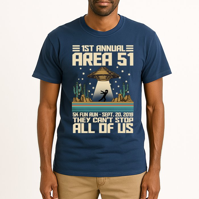 1st Annual Area 51 5k Fun Run Cant Stop Us  Tall T-Shirt