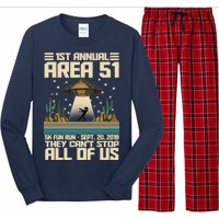 1st Annual Area 51 5k Fun Run Cant Stop Us  Long Sleeve Pajama Set