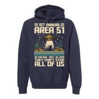 1st Annual Area 51 5k Fun Run Cant Stop Us  Premium Hoodie