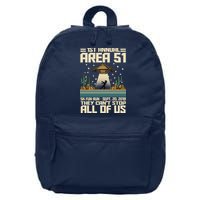 1st Annual Area 51 5k Fun Run Cant Stop Us  16 in Basic Backpack