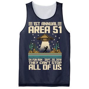 1st Annual Area 51 5k Fun Run Cant Stop Us  Mesh Reversible Basketball Jersey Tank