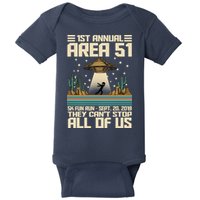 1st Annual Area 51 5k Fun Run Cant Stop Us  Baby Bodysuit