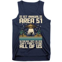 1st Annual Area 51 5k Fun Run Cant Stop Us  Tank Top