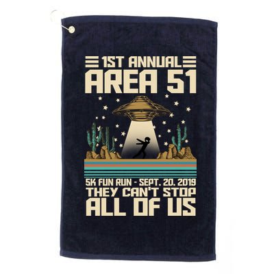1st Annual Area 51 5k Fun Run Cant Stop Us  Golf Towel